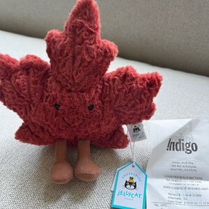 Jellycat Red Maple Leaf Plush